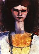 Amedeo Modigliani Bust of a Young Woman oil painting on canvas